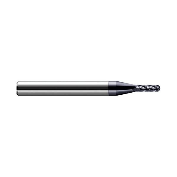 Harvey Tool 2.000 mm Cutter dia x 6.000 mm Length of Cut Carbide Metric Ball End Mill, 2 Flutes, AlTiN Coated 739645-C3 - main
